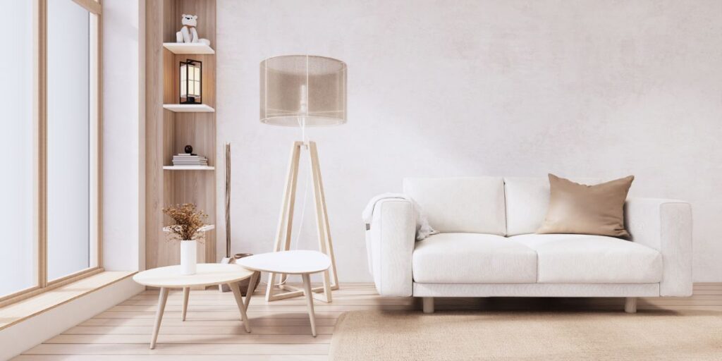 Rendering di interni in stile minimalista