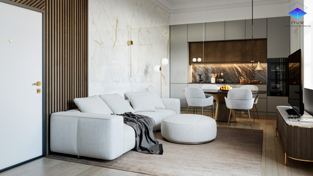 Rendering Interni per Home Staging Digitale valorizzare ambienti vuoti con il 3D