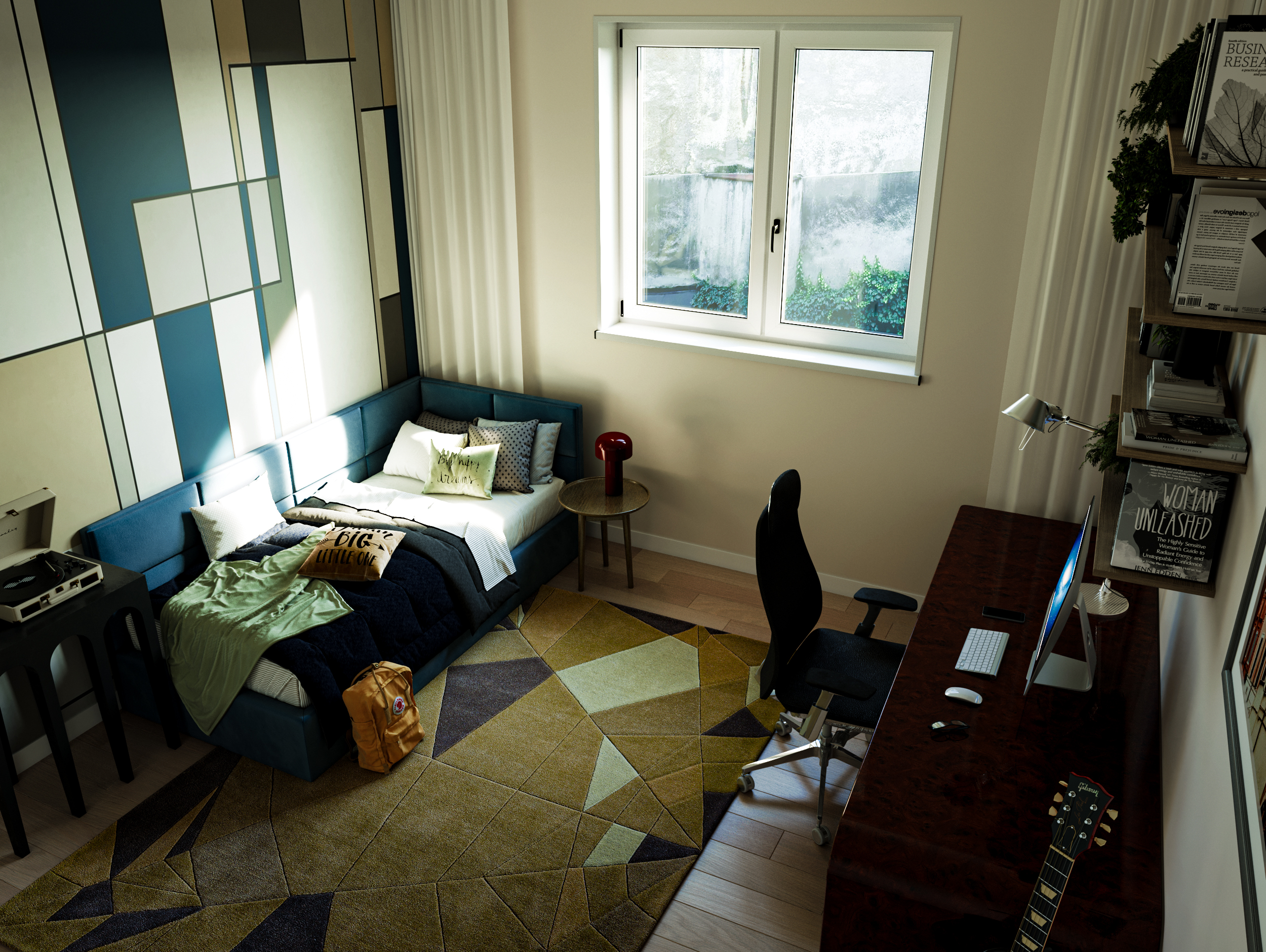 Render interno per ambienti multifunzionali: progettare casa e lavoro insieme