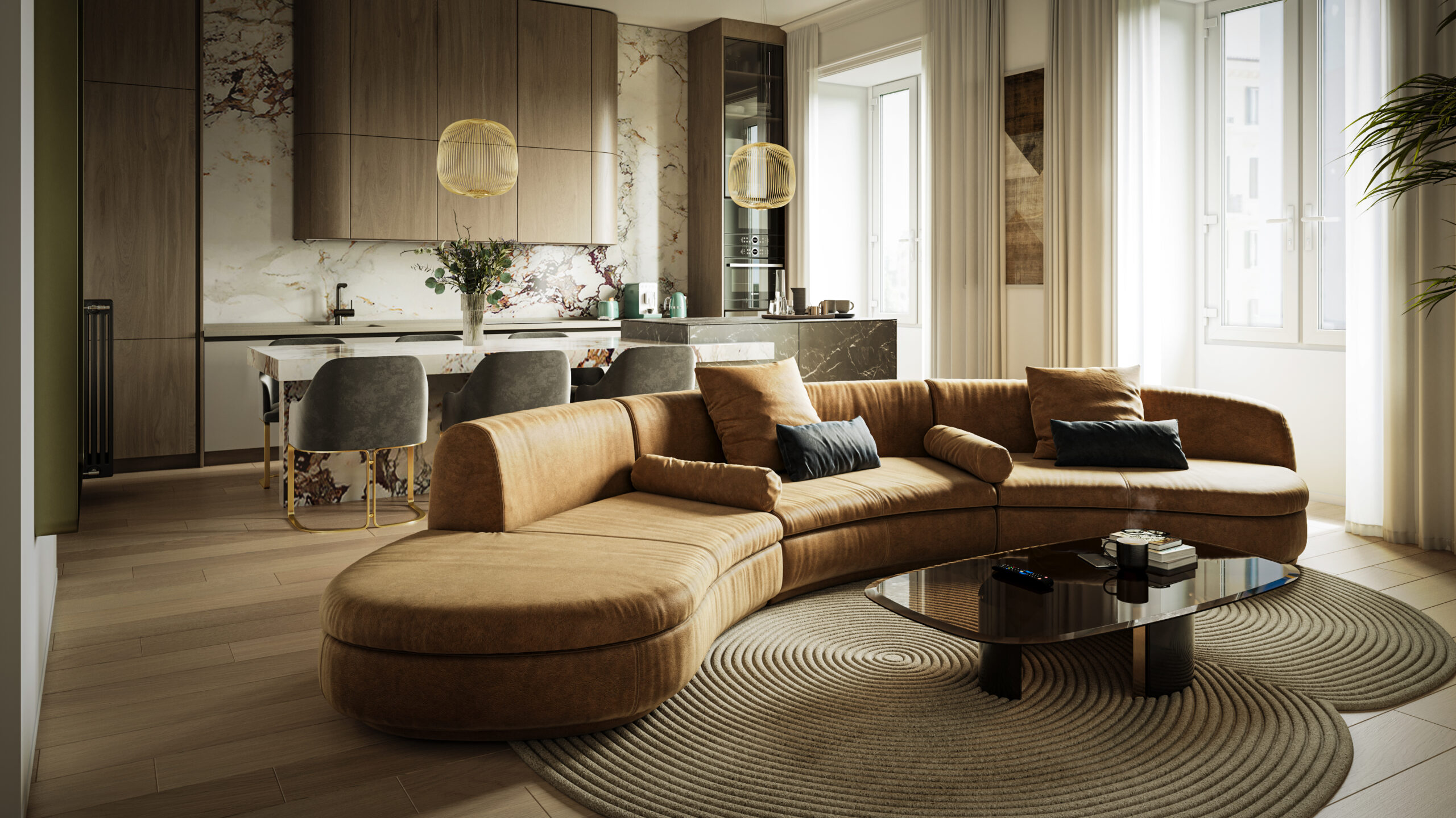 Rendering 3D di Interni per branding e comunicazione visiva