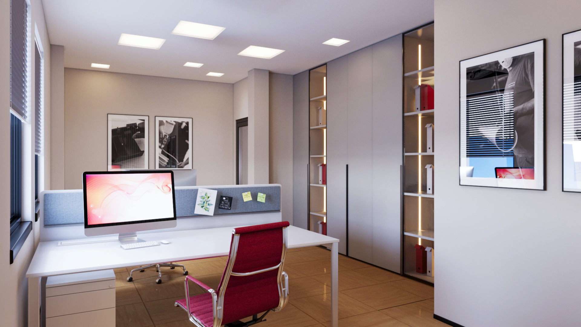 Rendering 3D per spazi di Co-Working
