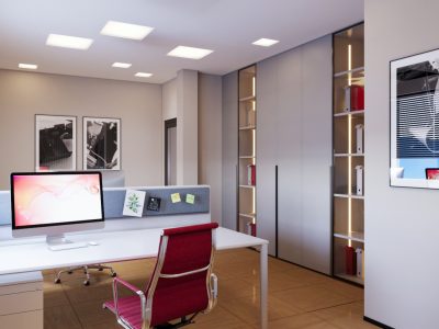 Rendering 3D per spazi di Co-Working