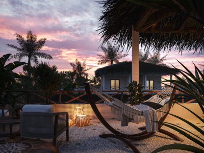 Rendering Esterni per spazi outdoor residenziali Giardini, Pergole e Terrazze in 3D