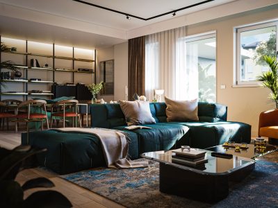 Rendering di interni per progetti residenziali personalizzati