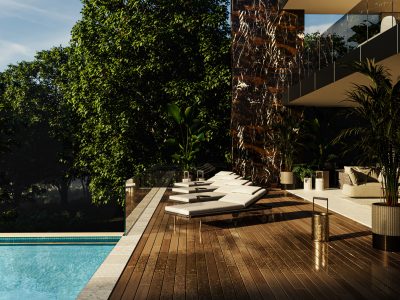 Rendering esterni per progetti Residenziali di Lusso