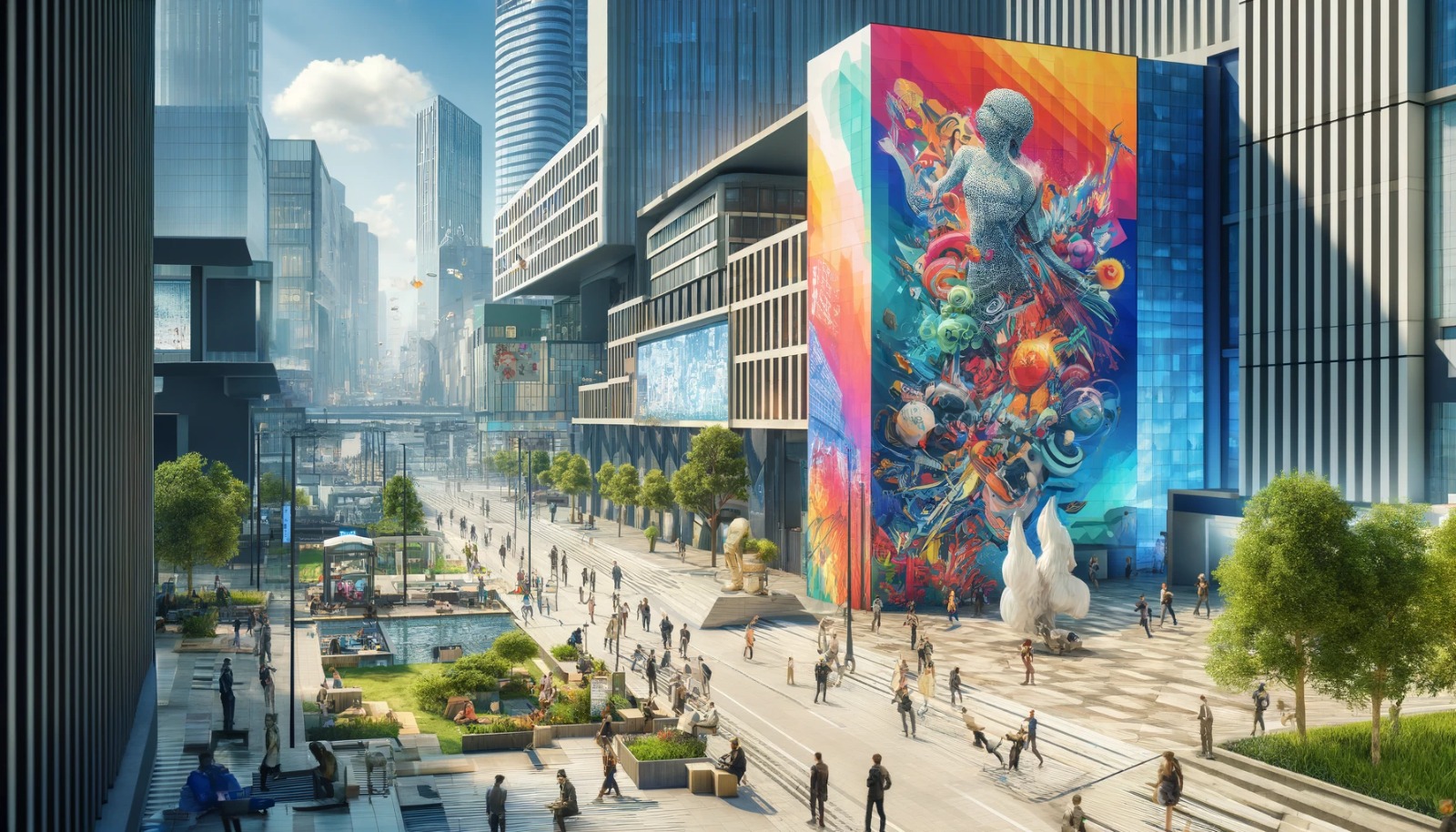 Rendering 3D per arte pubblica e installazioni urbane